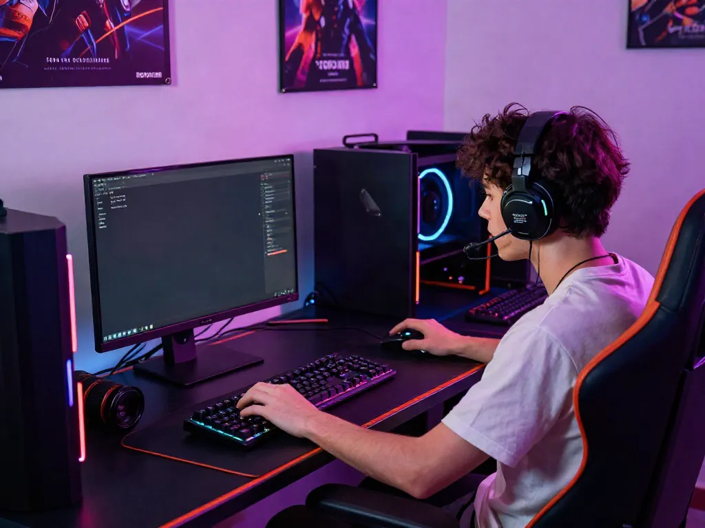 Experience the excitement of rokok88 login on a vibrant gaming setup.